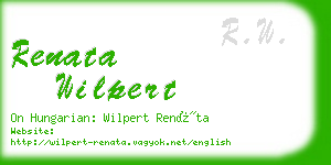 renata wilpert business card